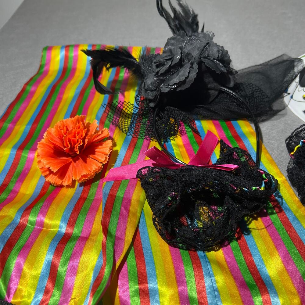 Party King Day of the Dead Costume Women’s Medium - Picture 9 of 16